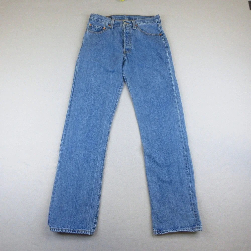Levi's 501 Jeans Mens 32x36 Blue Medium Wash Denim Original Fit Button Fly  EUC